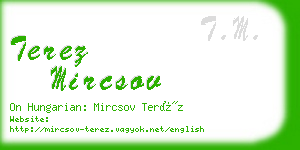 terez mircsov business card